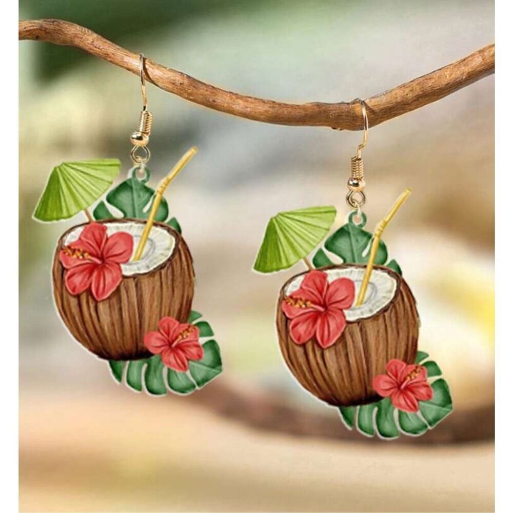 Coconut Pina Colada Earrings